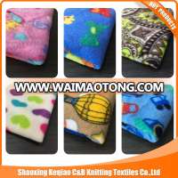 China ShaoXing Keqiao factory supplier printed FDY polar fleece fabric