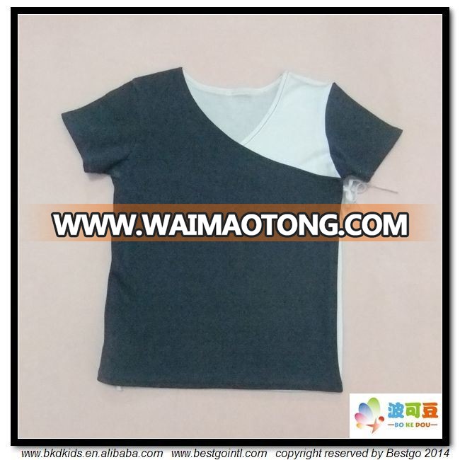 Plain Color Baby Clothes Kimono Style Baby T-Shirt