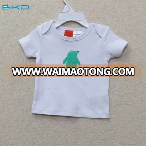 Envelope-Neck Baby Clothes Screen Printing Baby T-Shirt