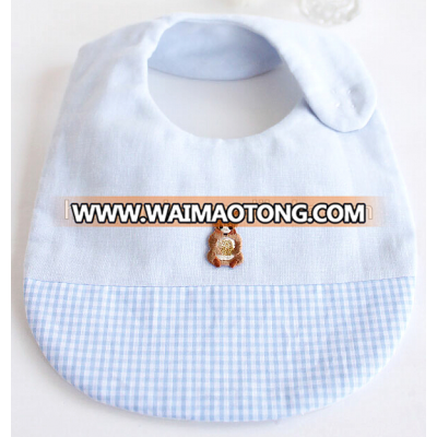 anti-bacterial organic cotton swaddle muslin baby bib